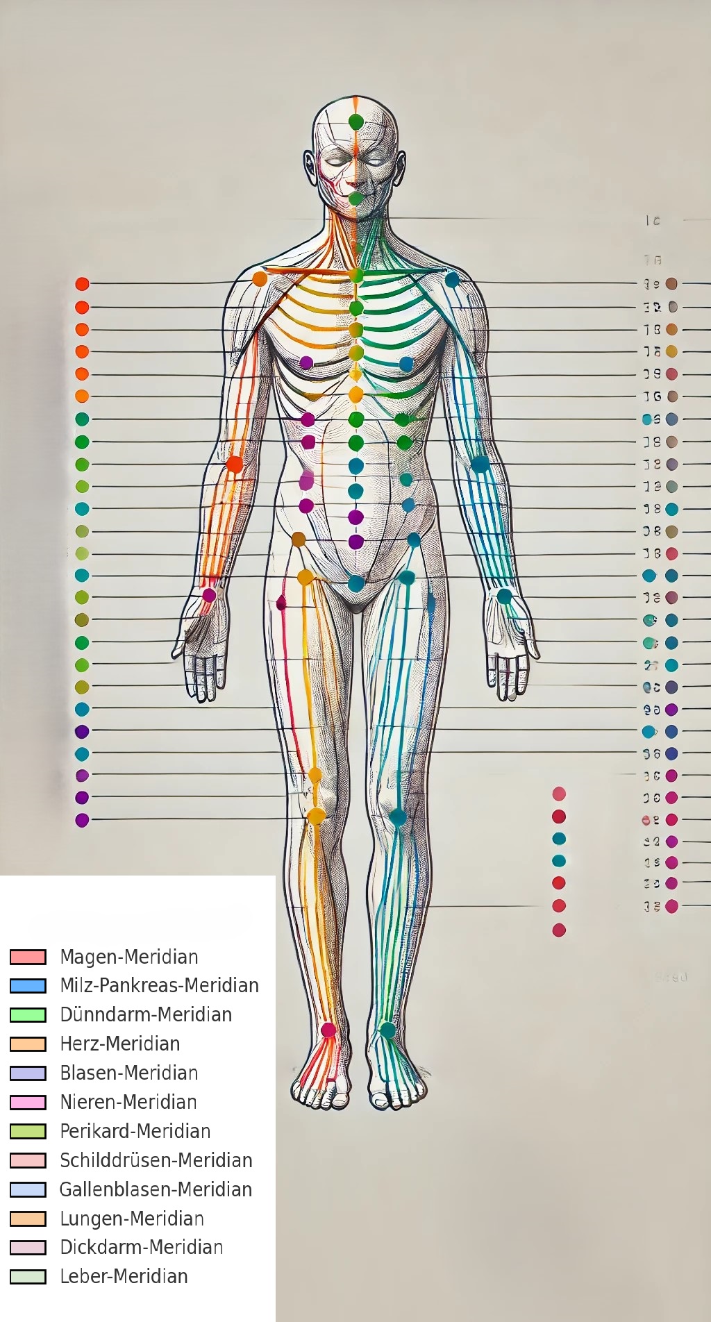 Bild von Händen über einen Körper während einer Behandlung